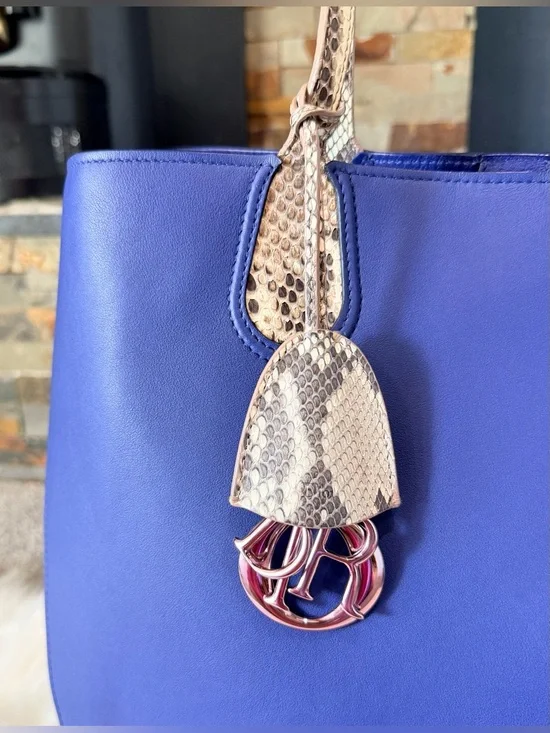 Christian Dior Python Vertical Addict Tote Bag - Picture 4 of 16